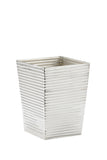 Carson Wastebasket-Silver