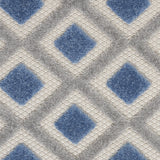 5’ x 8’ Blue and Gray Indoor Outdoor