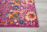 2’ x 3’ Fuchsia and Orange Distressed Scatter Rug