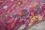 2’ x 8’ Fuchsia and Orange Distressed Runner Rug