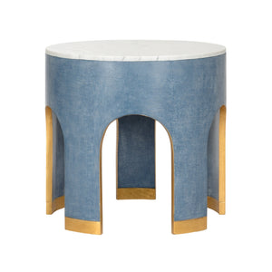 Aqueduct End Table - Blue