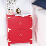 Butler Specialty Ardennes Red Campaign End Table 3852293