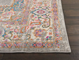 7’ x 10’ Gray and Gold Medallion Area Rug