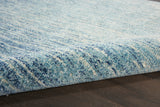 5’ x 7’ Navy and Light Blue Abstract Area Rug