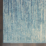 8’ x 10’ Navy and Light Blue Abstract Area Rug