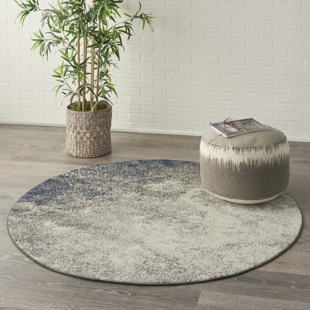 Tan and Gray Detailed Grid Scatter Rug – English Elm