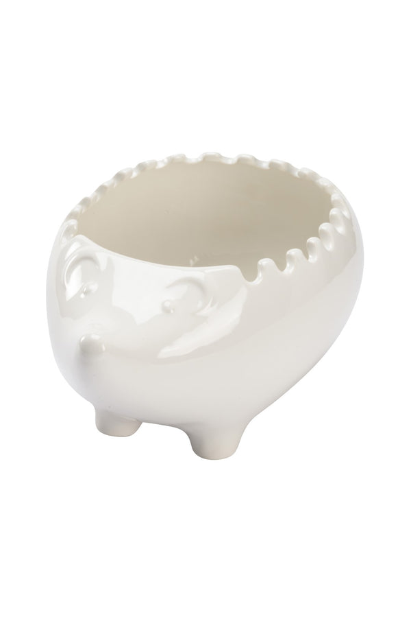 Hedgehog Bowl - Whimsical White Ceramic Design by Shayla Copas for Charming Home Décor