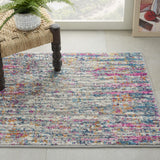 2’ x 3’ Ivory Abstract Striations Scatter Rug