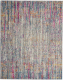 7’ x 10’ Ivory Abstract Striations Area Rug