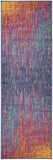 2’ x 6’ Rainbow Abstract Striations Runner Rug