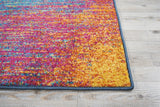 2’ x 10’ Rainbow Abstract Striations Runner Rug