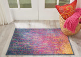 2’ x 3’ Rainbow Abstract Striations Scatter Rug