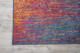 2’ x 8’ Rainbow Abstract Striations Runner Rug