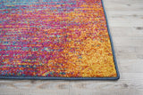 2’ x 8’ Rainbow Abstract Striations Runner Rug