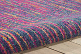 7’ x 10’ Rainbow Abstract Striations Area Rug