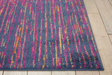 7’ x 10’ Rainbow Abstract Striations Area Rug