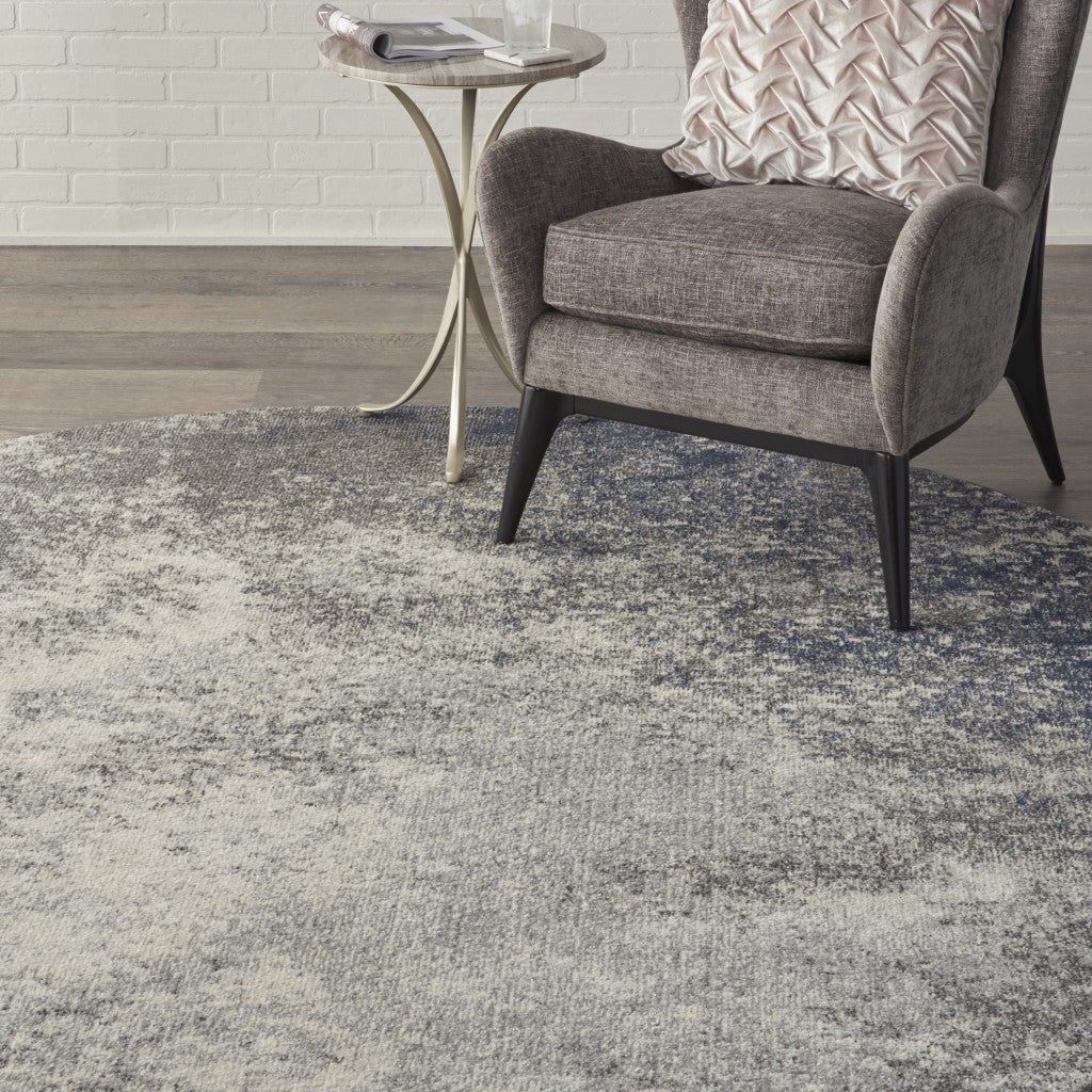 Tan and Gray Detailed Grid Scatter Rug – English Elm