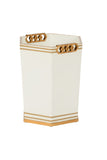 Oliver Wastebasket - White/Go