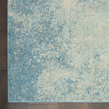 8’ x 10’ Light Blue and Ivory Abstract Sky Area Rug