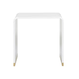 Waterfall End Table - White
