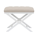 Soho Tufled Bench - White