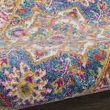 2’ x 3’ Teal and Pink Medallion Scatter Rug