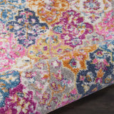 2’ x 3’ Muted Brights Floral Diamond Scatter Rug