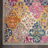 7’ x 10’ Muted Brights Floral Diamond Area Rug