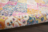 7’ x 10’ Muted Brights Floral Diamond Area Rug