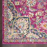 4’ x 6’ Pink and Ivory Medallion Area Rug