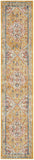 2’ x 10’ Ivory and Yellow Center Medallion Runner Rug