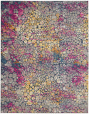 7’ x 10’ Yellow and Pink Coral Reef Area Rug