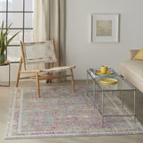 4’ x 6’ Gray Distressed Ornamental Area Rug