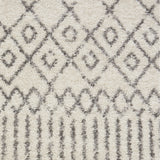 7’ x 10’ Ivory and Gray Geometric Area Rug