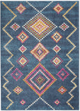 4’ x 6’ Navy Blue Berber Pattern Area Rug