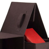 Winsome Wood Capri 6-Piece Foldable Baskets, Chocolate Fabric 38622-WINSOMEWOOD