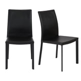 Hasina Side Chair in Black - Set of 2