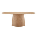 Deodat 79-inch Oval Table in Oak