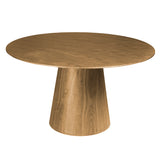 Wesley 53" Round Dining Table in Oak