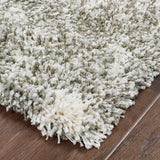 2’ x 3’ Gray and Ivory Distressed Abstract Scatter Rug