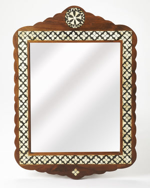 Butler Specialty Gabby Wood & Bone Inlay Wall Mirror 3879338