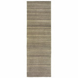 3’ x 8’ Two-toned Brown and Beige Indoor Runner Rug