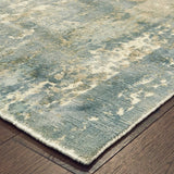 6’ x 9’ Blue and Gray Abstract Splash Indoor Area Rug