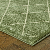 5’ x 8’ Gray and Ivory Diamond Indoor Area Rug