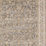 5' X 8' Beige Grey Machine Woven Oriental Indoor Arean Rug