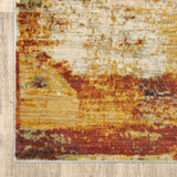 2’x3’ Blue and Red Distressed Scatter Rug