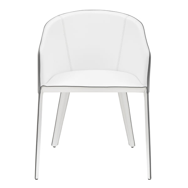Pallas Armchair In White and Gray - Set of 1