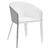 Pallas Armchair In White and Gray - Set of 1