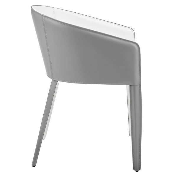 Pallas Armchair In White and Gray - Set of 1