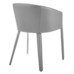 Pallas Armchair In White and Gray - Set of 1